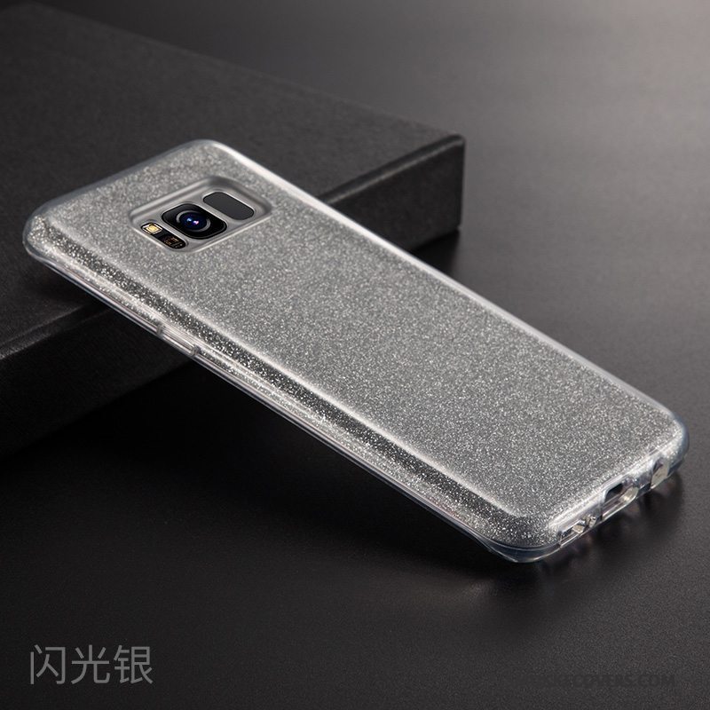 Etui Samsung Galaxy S8 Blød Anti-fald Af Personlighed, Cover Samsung Galaxy S8 Beskyttelse Gennemsigtig Sølv
