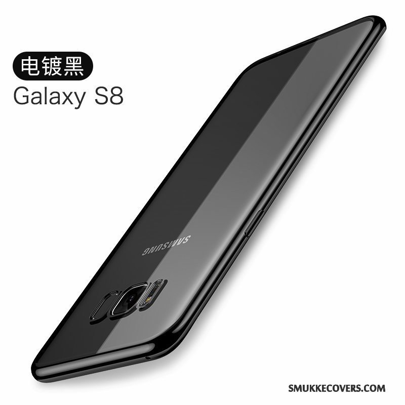 Etui Samsung Galaxy S8 Blød Belægning Gennemsigtig, Cover Samsung Galaxy S8 Silikone Tynd Blå