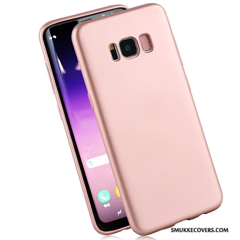 Etui Samsung Galaxy S8+ Blød Guld Nubuck, Cover Samsung Galaxy S8+ Silikone Telefon