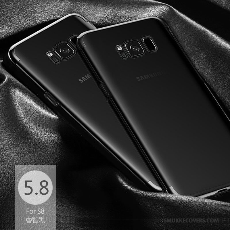 Etui Samsung Galaxy S8 Blød Mørkeblå Anti-fald, Cover Samsung Galaxy S8 Silikone Telefongennemsigtig