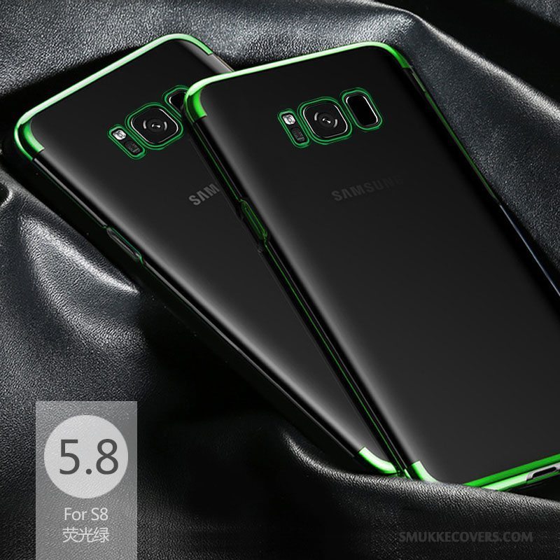 Etui Samsung Galaxy S8 Blød Mørkeblå Anti-fald, Cover Samsung Galaxy S8 Silikone Telefongennemsigtig