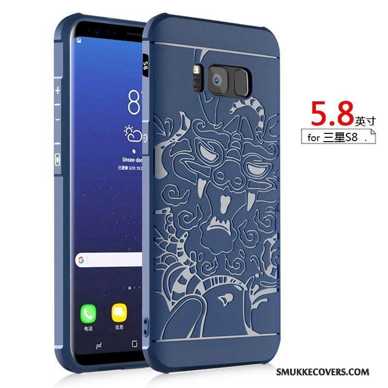 Etui Samsung Galaxy S8 Blød Sort Anti-fald, Cover Samsung Galaxy S8 Tasker Telefontrend