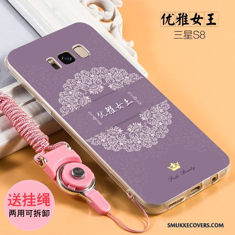 Etui Samsung Galaxy S8 Blød Telefonkhaki, Cover Samsung Galaxy S8 Kreativ Nubuck