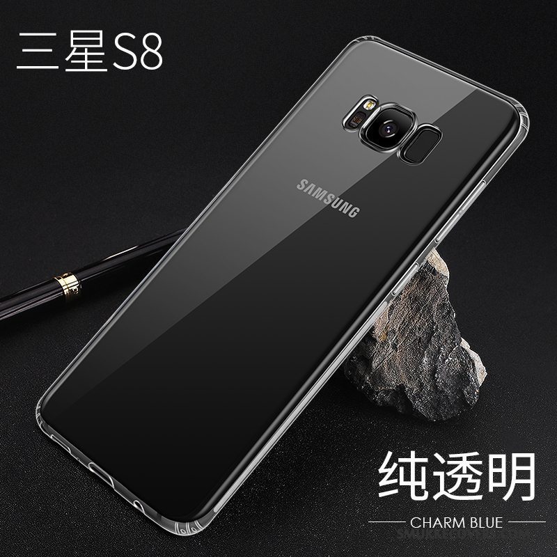 Etui Samsung Galaxy S8 Blød Tynd Telefon, Cover Samsung Galaxy S8 Tasker Anti-fald Rød