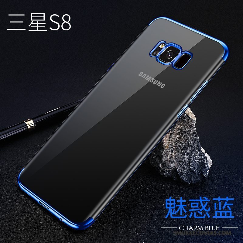 Etui Samsung Galaxy S8 Blød Tynd Telefon, Cover Samsung Galaxy S8 Tasker Anti-fald Rød