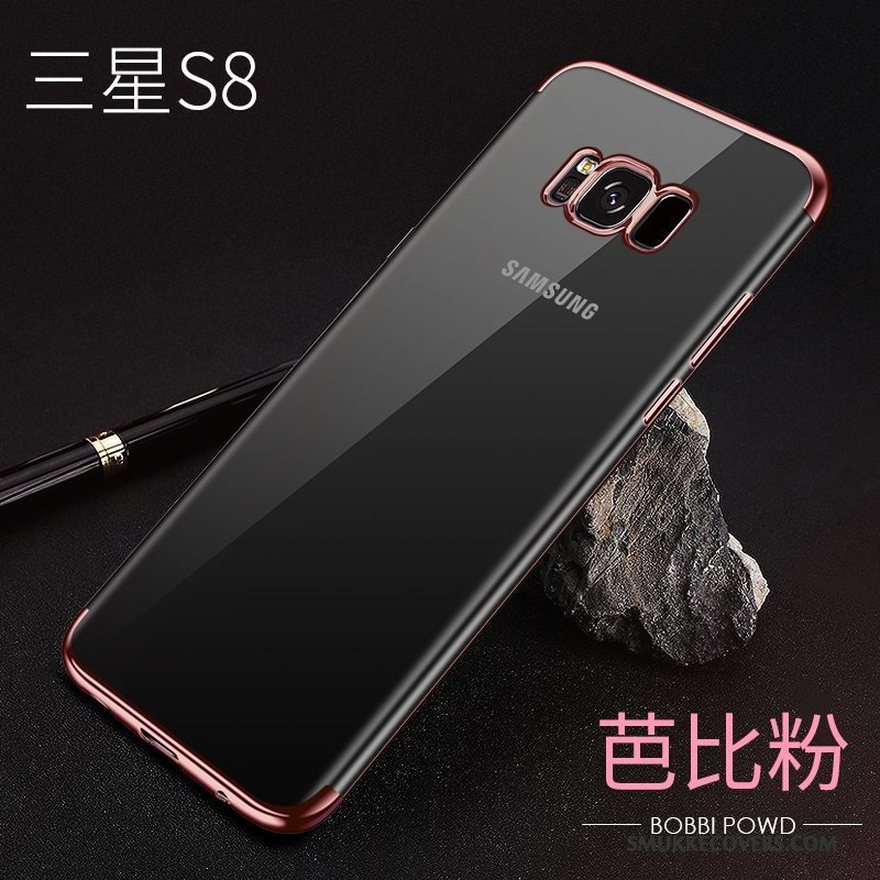 Etui Samsung Galaxy S8 Blød Tynd Telefon, Cover Samsung Galaxy S8 Tasker Anti-fald Rød