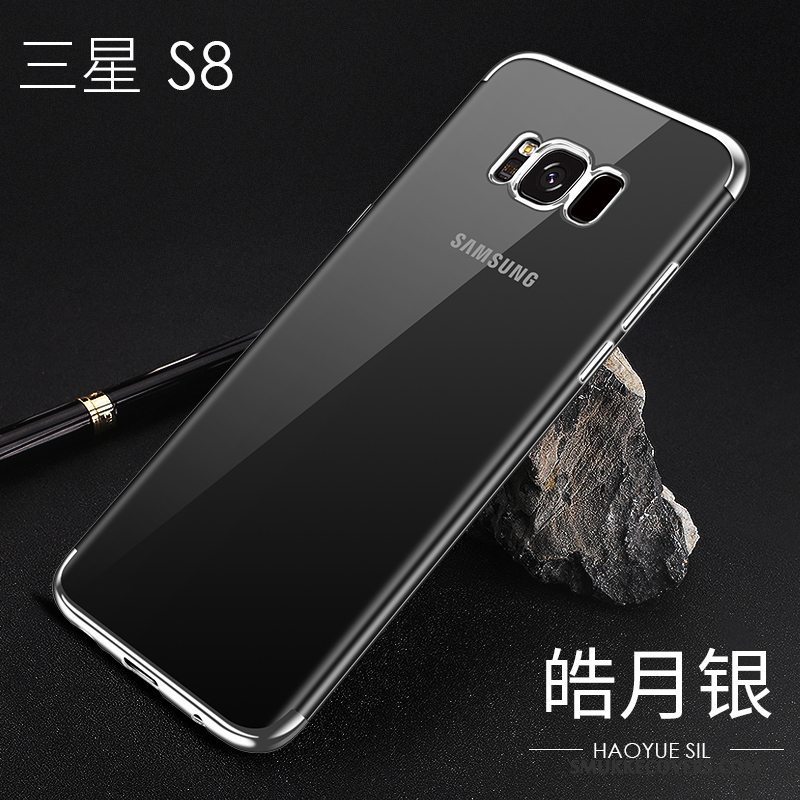 Etui Samsung Galaxy S8 Blød Tynd Telefon, Cover Samsung Galaxy S8 Tasker Anti-fald Rød