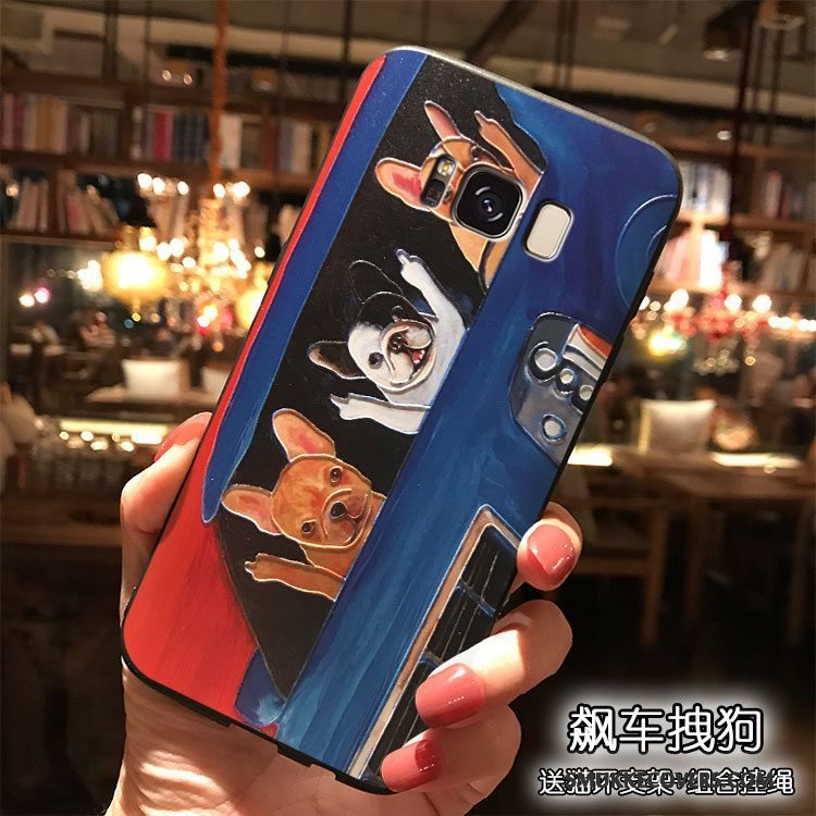 Etui Samsung Galaxy S8 Cartoon Hængende Ornamenter Telefon, Cover Samsung Galaxy S8 Farve Smuk