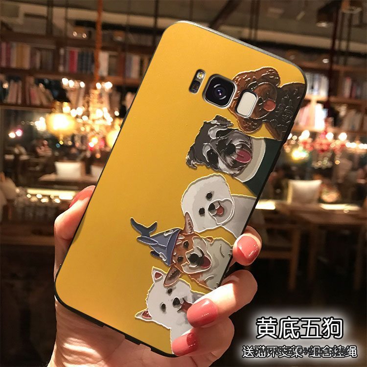 Etui Samsung Galaxy S8 Cartoon Hængende Ornamenter Telefon, Cover Samsung Galaxy S8 Farve Smuk