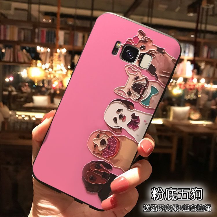 Etui Samsung Galaxy S8 Cartoon Hængende Ornamenter Telefon, Cover Samsung Galaxy S8 Farve Smuk