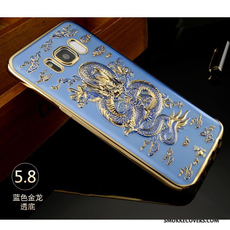 Etui Samsung Galaxy S8+ Farve Dragon Trend, Cover Samsung Galaxy S8+ Beskyttelse Anti-fald Telefon
