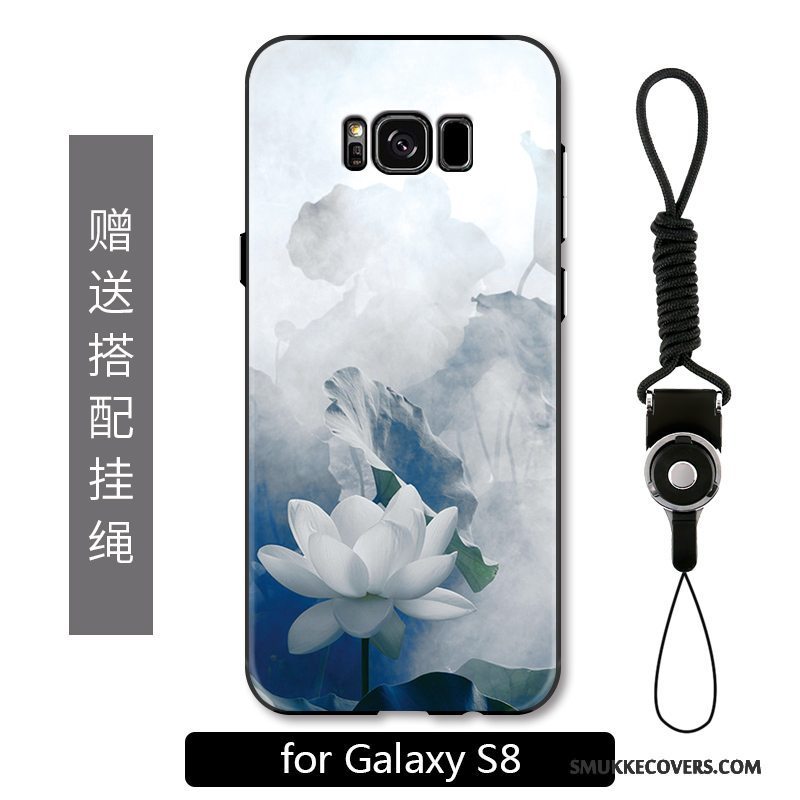 Etui Samsung Galaxy S8 Farve Hængende Ornamenter Blomster, Cover Samsung Galaxy S8 Luksus Anti-fald Telefon
