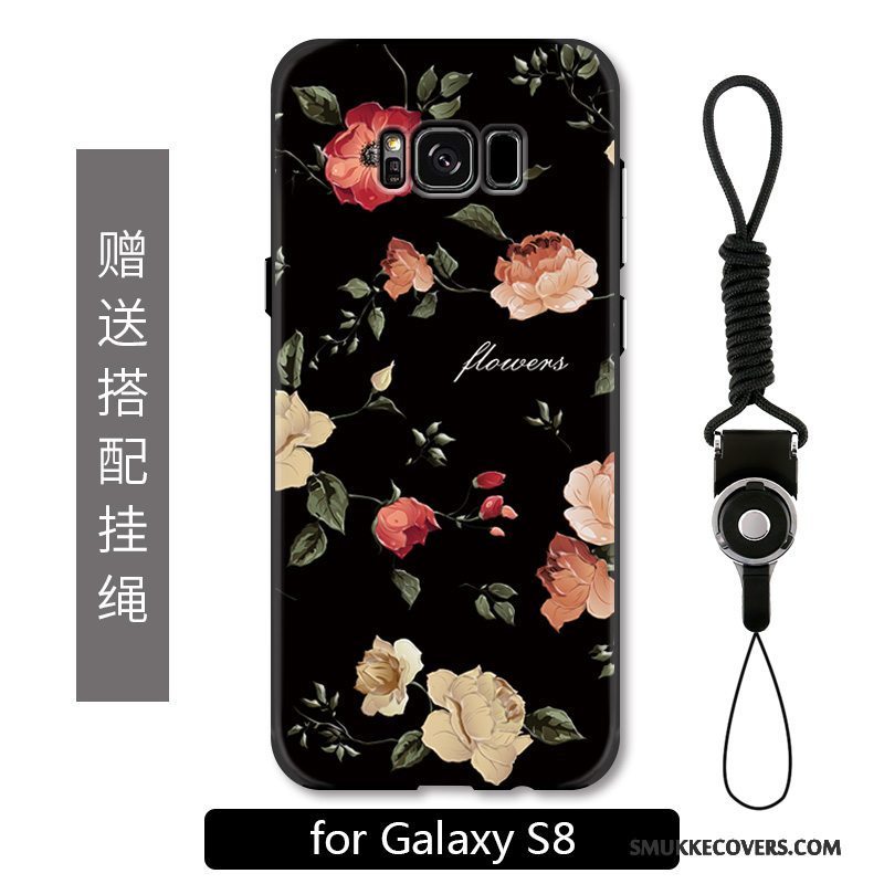 Etui Samsung Galaxy S8 Farve Hængende Ornamenter Blomster, Cover Samsung Galaxy S8 Luksus Anti-fald Telefon