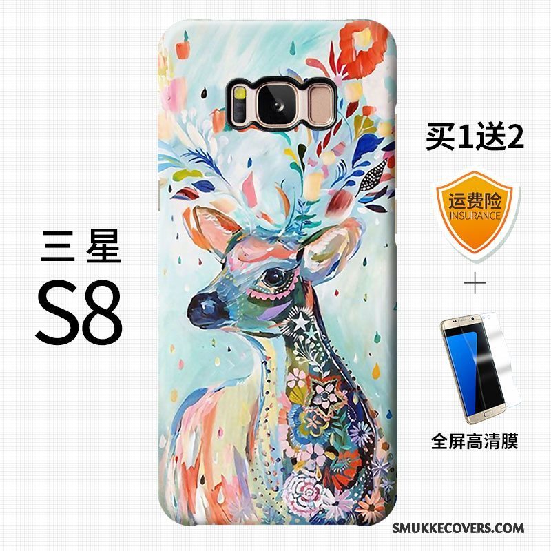 Etui Samsung Galaxy S8 Farve Telefonnubuck, Cover Samsung Galaxy S8 Kreativ Trend Af Personlighed