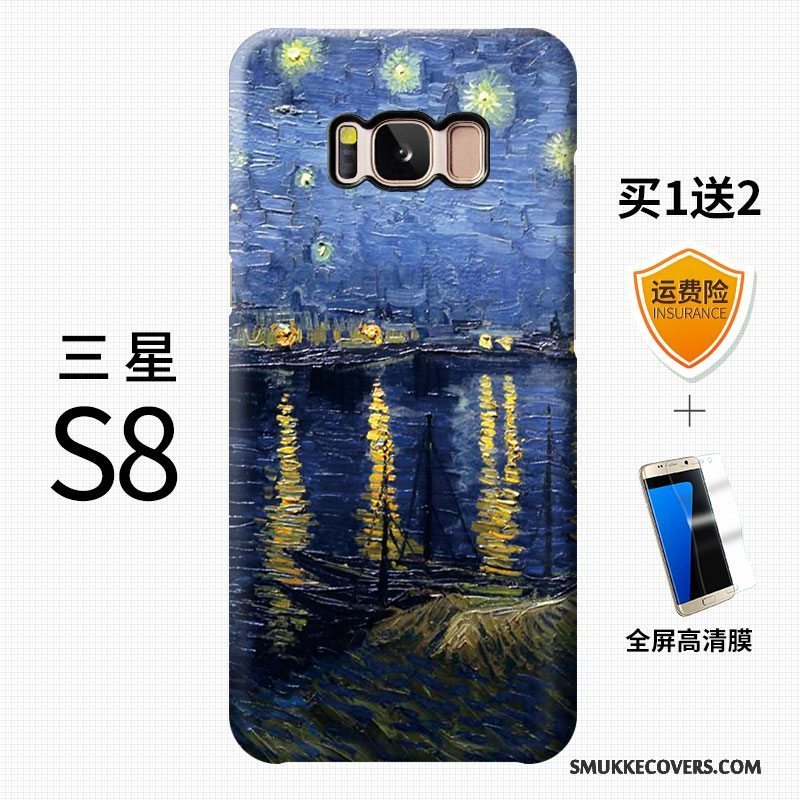 Etui Samsung Galaxy S8 Farve Telefonnubuck, Cover Samsung Galaxy S8 Kreativ Trend Af Personlighed