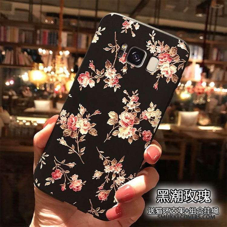 Etui Samsung Galaxy S8+ Farve Trend Telefon, Cover Samsung Galaxy S8+ Silikone Hængende Ornamenter Af Personlighed