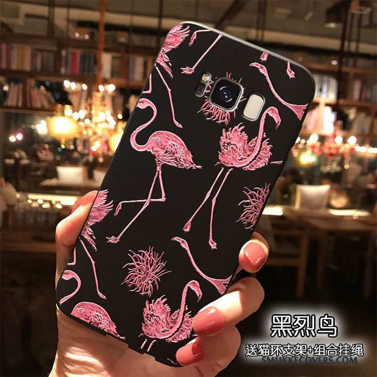 Etui Samsung Galaxy S8+ Farve Trend Telefon, Cover Samsung Galaxy S8+ Silikone Hængende Ornamenter Af Personlighed