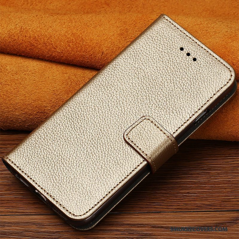 Etui Samsung Galaxy S8 Folio Anti-fald Guld, Cover Samsung Galaxy S8 Luksus Telefontilpas