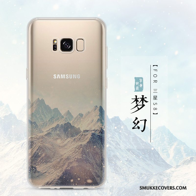 Etui Samsung Galaxy S8 Kreativ Anti-fald Gennemsigtig, Cover Samsung Galaxy S8 Silikone Telefontrend