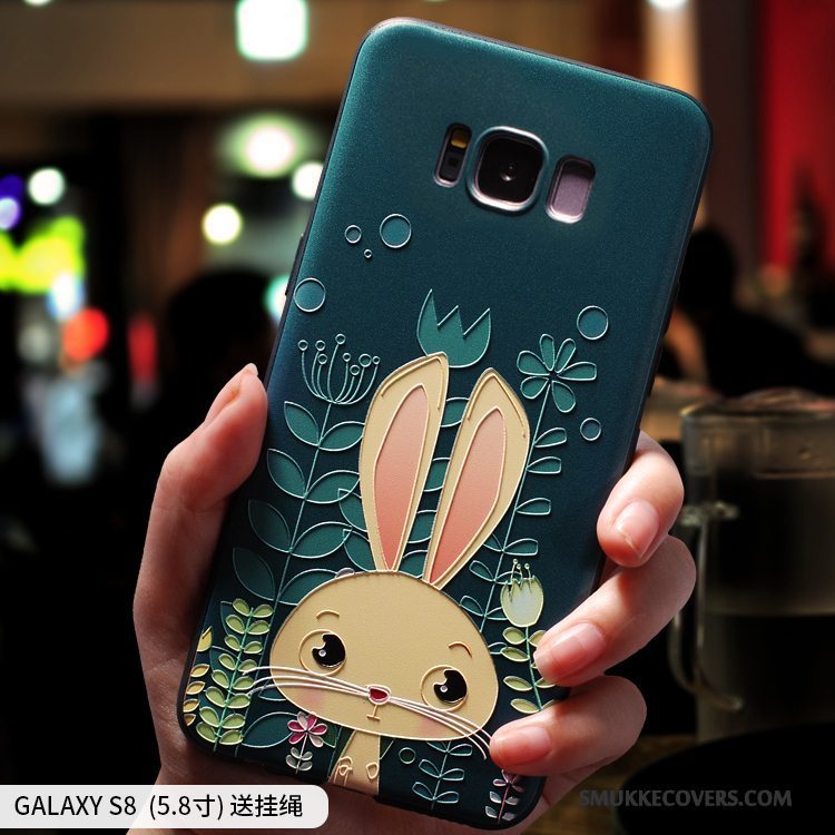 Etui Samsung Galaxy S8 Kreativ Lyserød Frisk, Cover Samsung Galaxy S8 Silikone Telefonlille Sektion