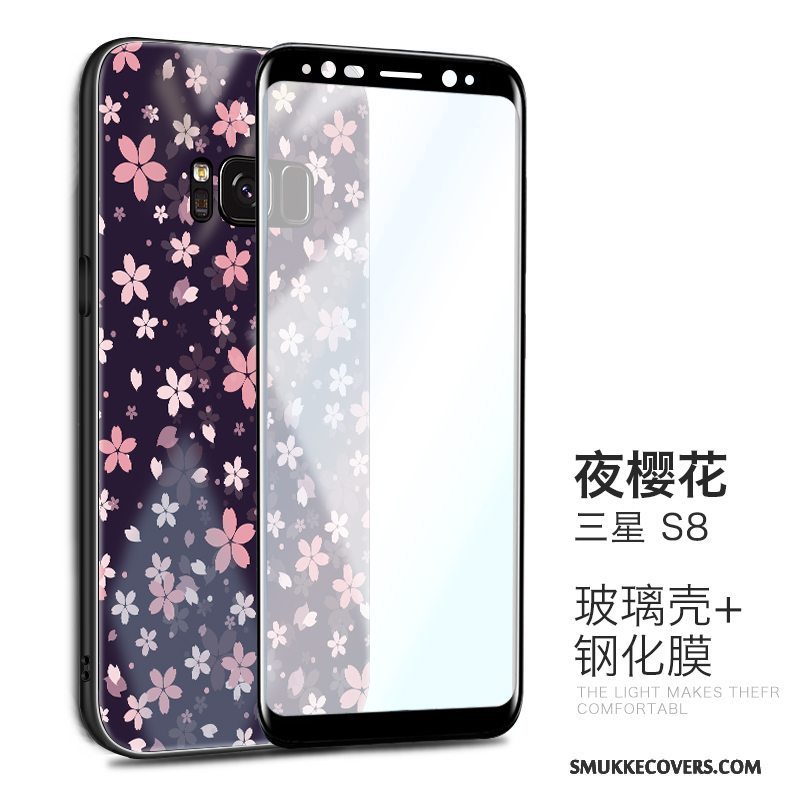 Etui Samsung Galaxy S8 Kreativ Trend Lilla, Cover Samsung Galaxy S8 Beskyttelse Telefonaf Personlighed