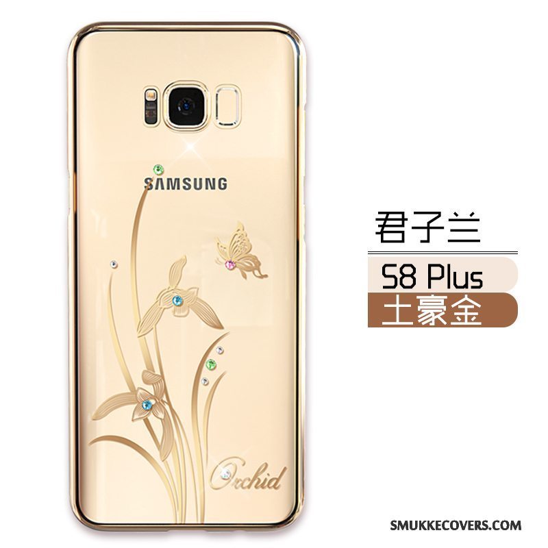 Etui Samsung Galaxy S8+ Luksus Gennemsigtig Telefon, Cover Samsung Galaxy S8+ Tasker Anti-fald Guld