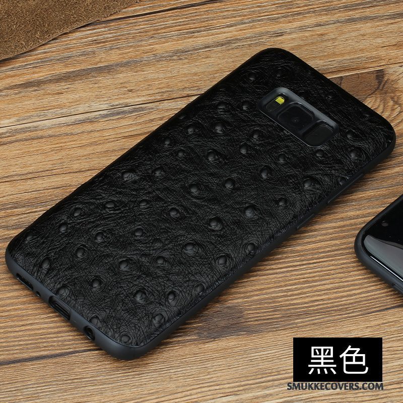 Etui Samsung Galaxy S8+ Læder Af Personlighed Anti-fald, Cover Samsung Galaxy S8+ Beskyttelse Sort Telefon