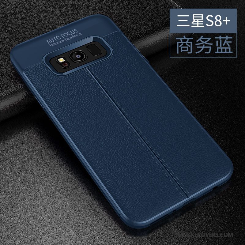 Etui Samsung Galaxy S8+ Læder Anti-fald Rød, Cover Samsung Galaxy S8+ Silikone Mønster Telefon