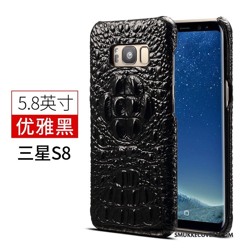 Etui Samsung Galaxy S8 Læder Business Tynd, Cover Samsung Galaxy S8 Luksus Af Personlighed Anti-fald