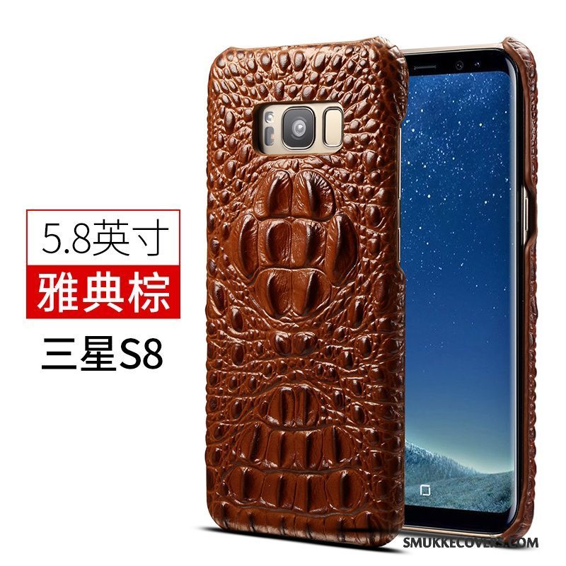 Etui Samsung Galaxy S8 Læder Business Tynd, Cover Samsung Galaxy S8 Luksus Af Personlighed Anti-fald