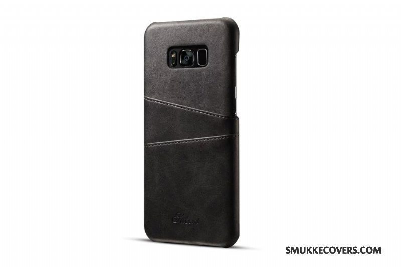 Etui Samsung Galaxy S8 Læder Gul Telefon, Cover Samsung Galaxy S8 Beskyttelse Kort Anti-fald