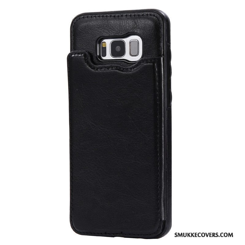 Etui Samsung Galaxy S8 Læder Spænde Telefon, Cover Samsung Galaxy S8 Beskyttelse Kort