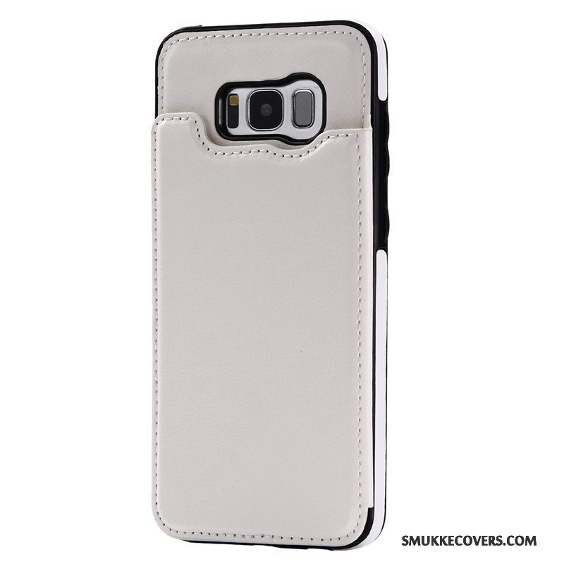 Etui Samsung Galaxy S8 Læder Spænde Telefon, Cover Samsung Galaxy S8 Beskyttelse Kort