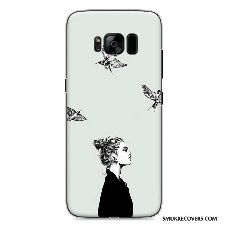 Etui Samsung Galaxy S8 Malet Gul Simple, Cover Samsung Galaxy S8 Beskyttelse Af Personlighed Elskeren