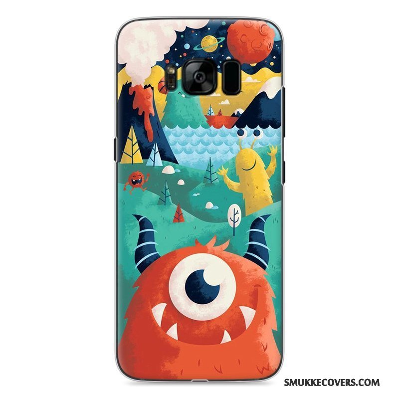 Etui Samsung Galaxy S8 Malet Hård Grå, Cover Samsung Galaxy S8 Cartoon Telefon