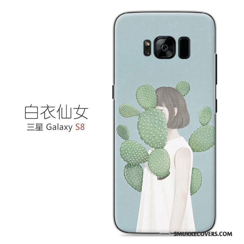 Etui Samsung Galaxy S8 Malet Lyserød Kunst, Cover Samsung Galaxy S8 Beskyttelse Telefonhård