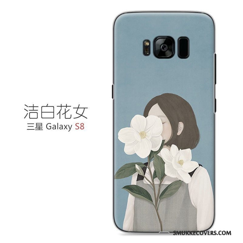 Etui Samsung Galaxy S8 Malet Lyserød Kunst, Cover Samsung Galaxy S8 Beskyttelse Telefonhård