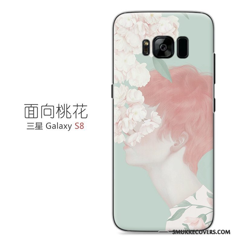 Etui Samsung Galaxy S8 Malet Lyserød Kunst, Cover Samsung Galaxy S8 Beskyttelse Telefonhård