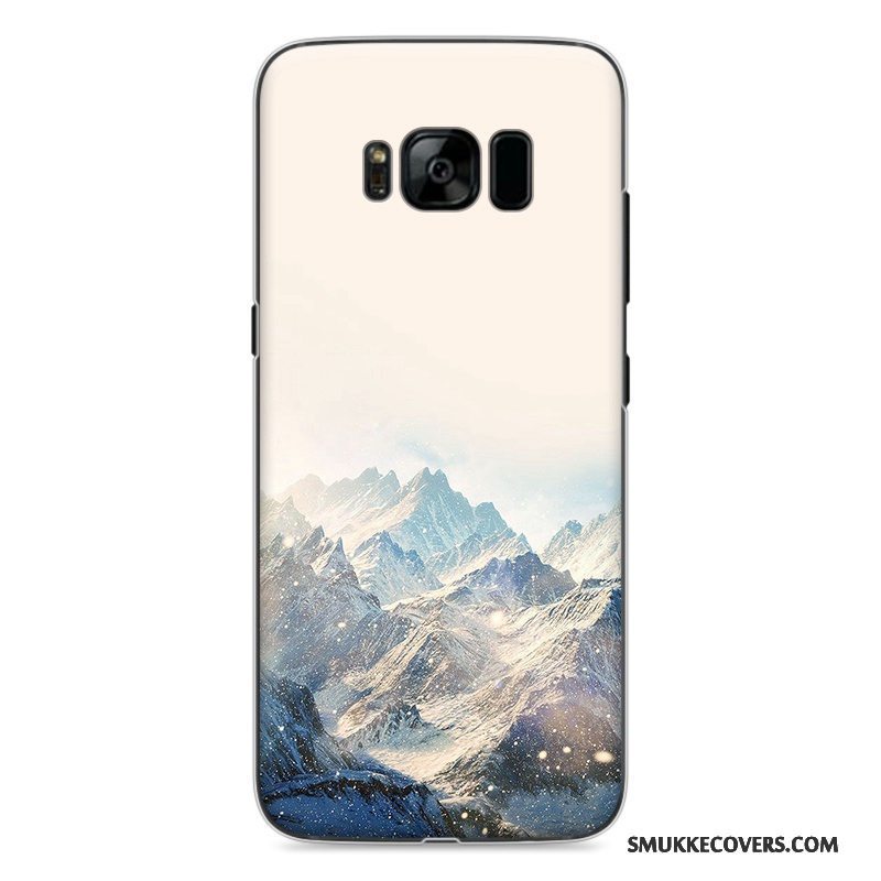 Etui Samsung Galaxy S8 Malet Telefonhård, Cover Samsung Galaxy S8 Cartoon Blå