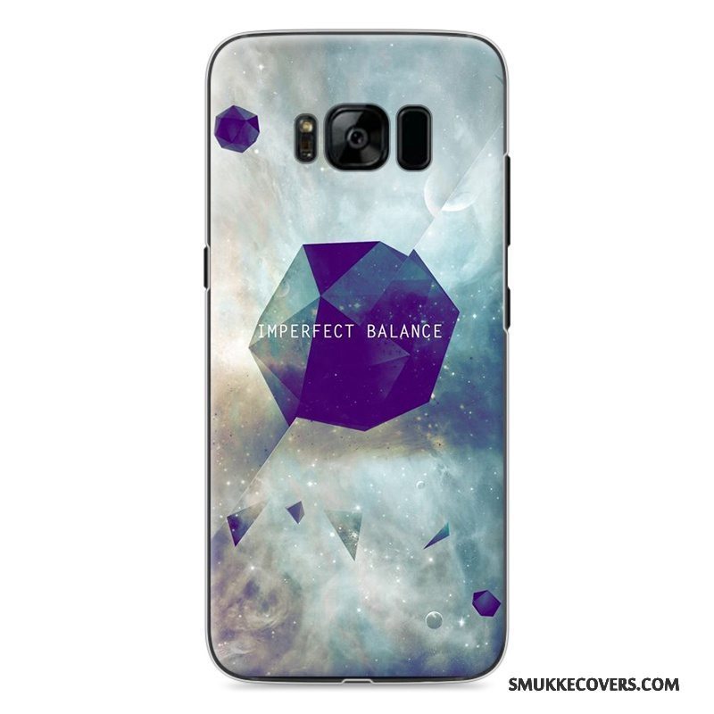 Etui Samsung Galaxy S8 Malet Telefonhård, Cover Samsung Galaxy S8 Cartoon Blå