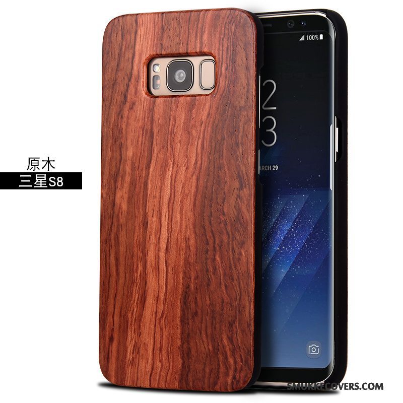 Etui Samsung Galaxy S8 Massivt Træ Træ Anti-fald, Cover Samsung Galaxy S8 Beskyttelse Skulptur Af Personlighed