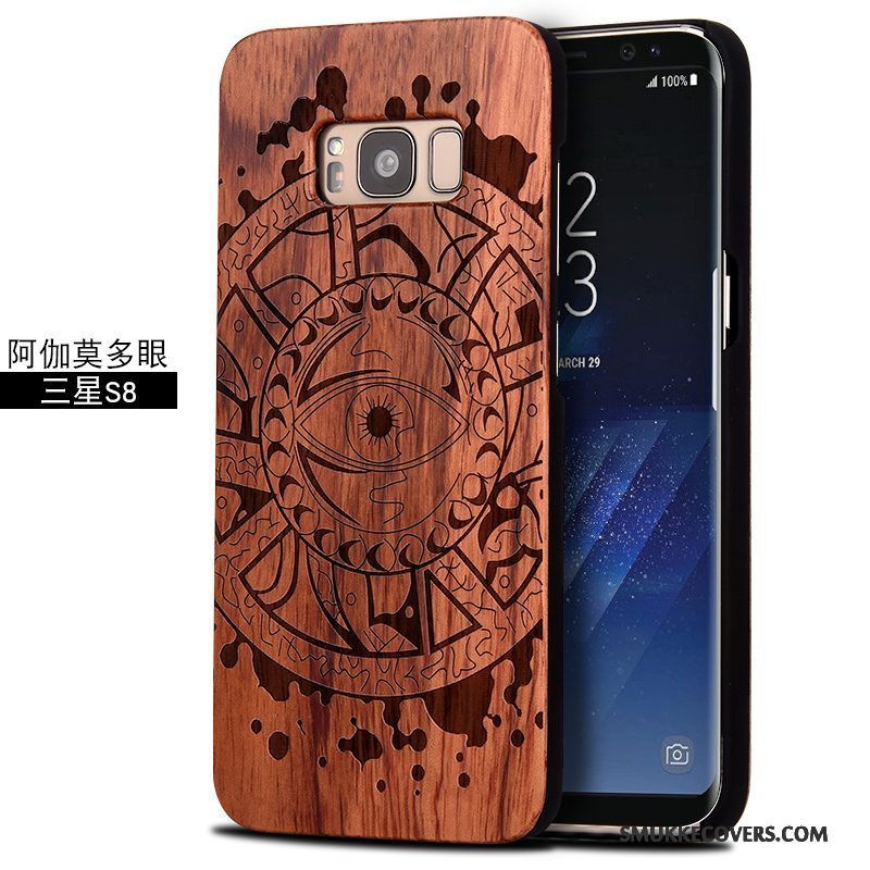 Etui Samsung Galaxy S8 Massivt Træ Træ Anti-fald, Cover Samsung Galaxy S8 Beskyttelse Skulptur Af Personlighed