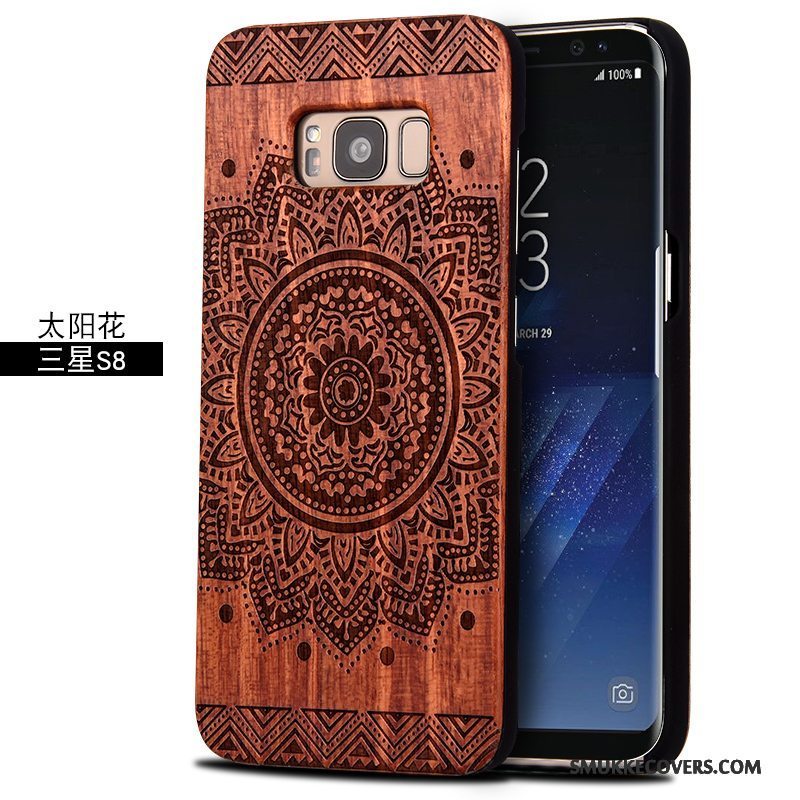 Etui Samsung Galaxy S8 Massivt Træ Træ Anti-fald, Cover Samsung Galaxy S8 Beskyttelse Skulptur Af Personlighed