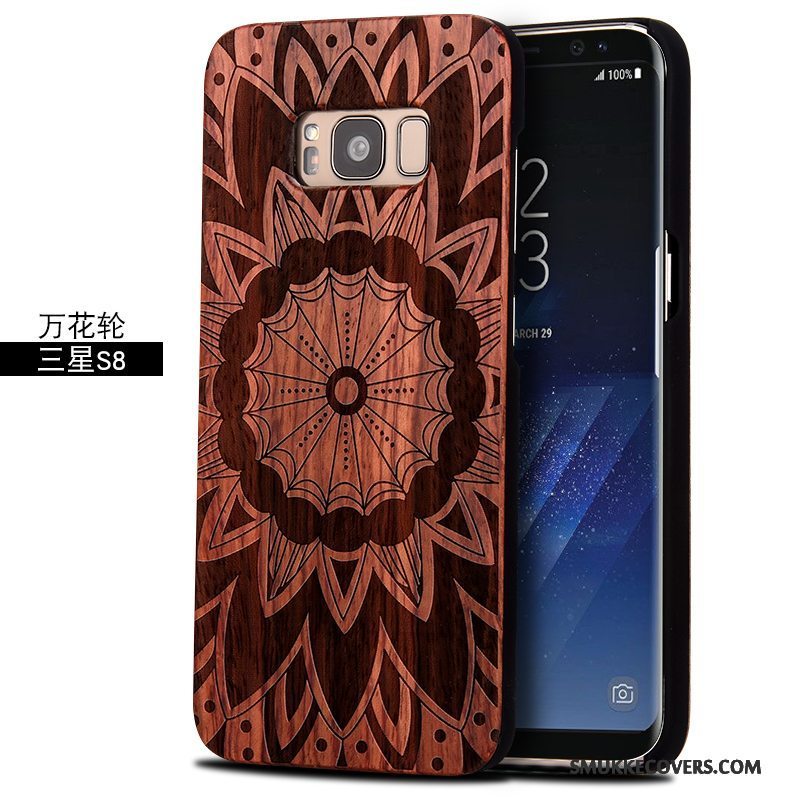 Etui Samsung Galaxy S8 Massivt Træ Træ Anti-fald, Cover Samsung Galaxy S8 Beskyttelse Skulptur Af Personlighed