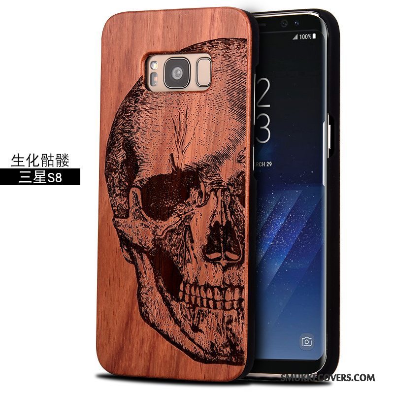 Etui Samsung Galaxy S8 Massivt Træ Træ Anti-fald, Cover Samsung Galaxy S8 Beskyttelse Skulptur Af Personlighed