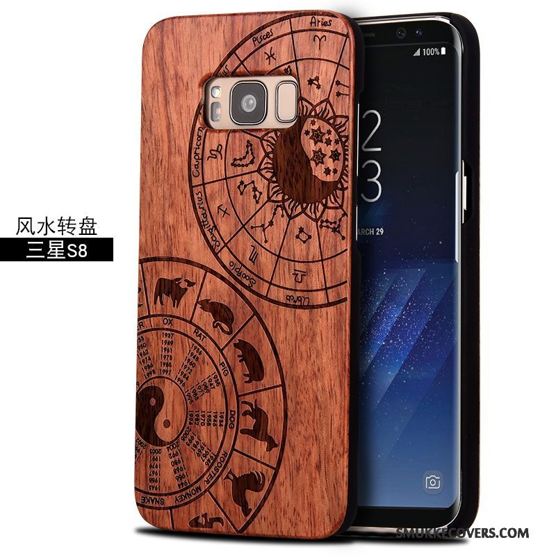 Etui Samsung Galaxy S8 Massivt Træ Træ Anti-fald, Cover Samsung Galaxy S8 Beskyttelse Skulptur Af Personlighed