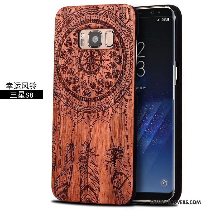 Etui Samsung Galaxy S8 Massivt Træ Træ Anti-fald, Cover Samsung Galaxy S8 Beskyttelse Skulptur Af Personlighed