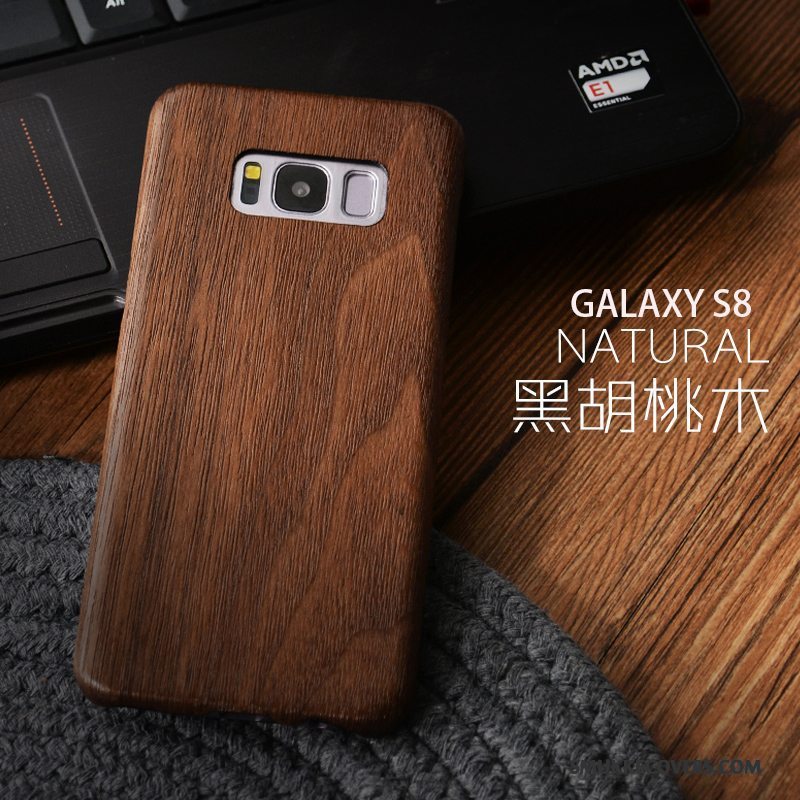 Etui Samsung Galaxy S8 Massivt Træ Træ Tynd, Cover Samsung Galaxy S8 Beskyttelse Telefongave