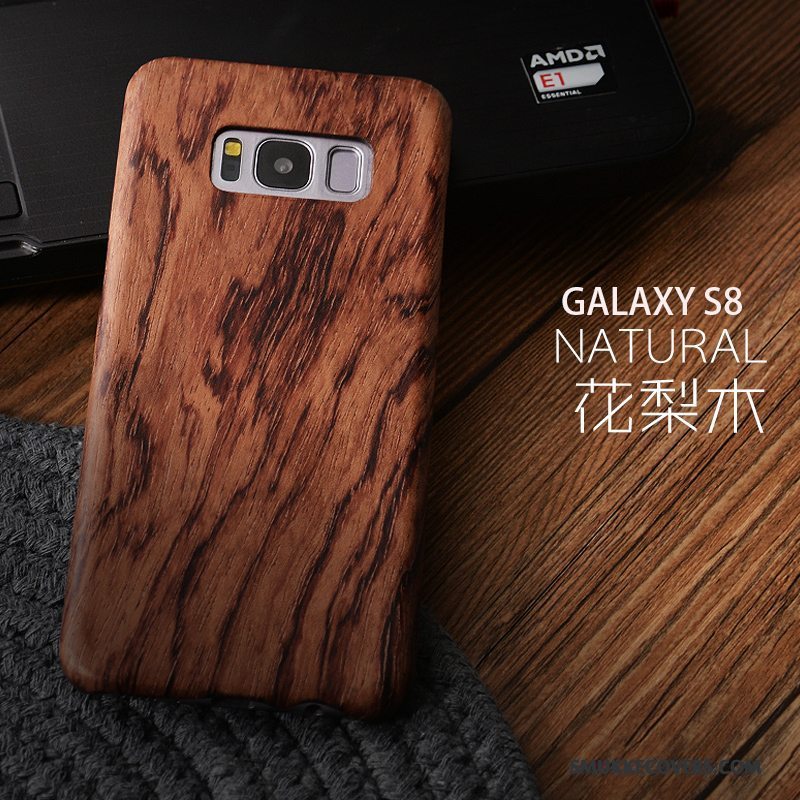 Etui Samsung Galaxy S8 Massivt Træ Træ Tynd, Cover Samsung Galaxy S8 Beskyttelse Telefongave