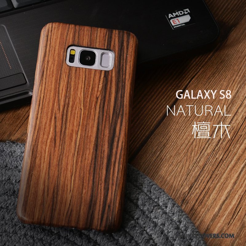 Etui Samsung Galaxy S8 Massivt Træ Træ Tynd, Cover Samsung Galaxy S8 Beskyttelse Telefongave